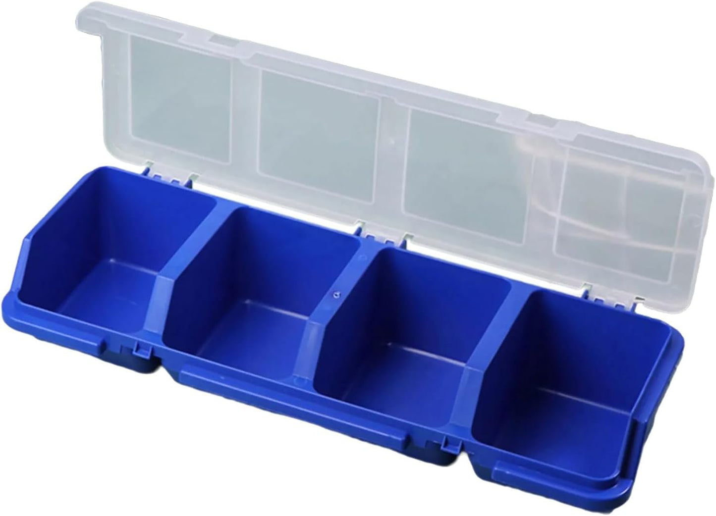 Boîte De Rangement à Vis Avec Couvercles - 4 Compartiments - Boîte à Outils - Séparateur - Conteneur De Tri Des Fournitures