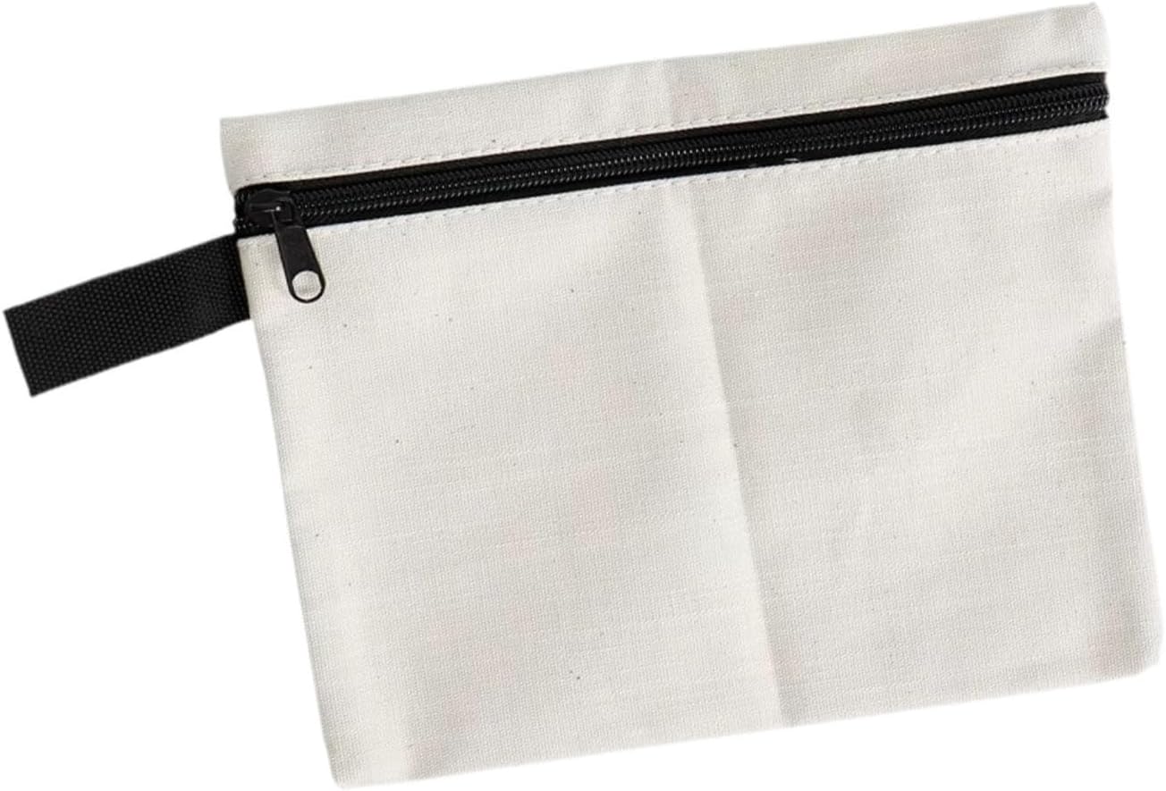 Generic Sacoche à Outils Multifonctionnelle Et Portable Pour Tournevis Et Outils De Et De Camping, Toile Blanche 18x15cm