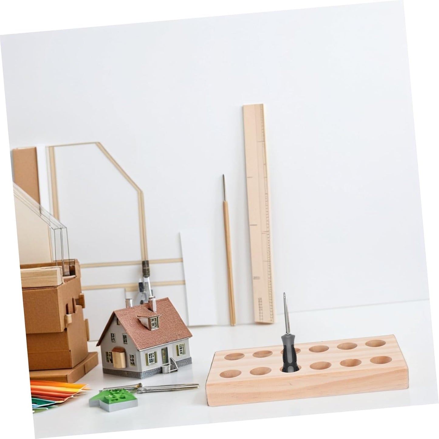Angoily Organisateur Polyvalent En Bois Pour Pinces Design Élégant Et Gain De Place, Porte-Outils Pratique Pour Atelier Ou Espace De Bricolage