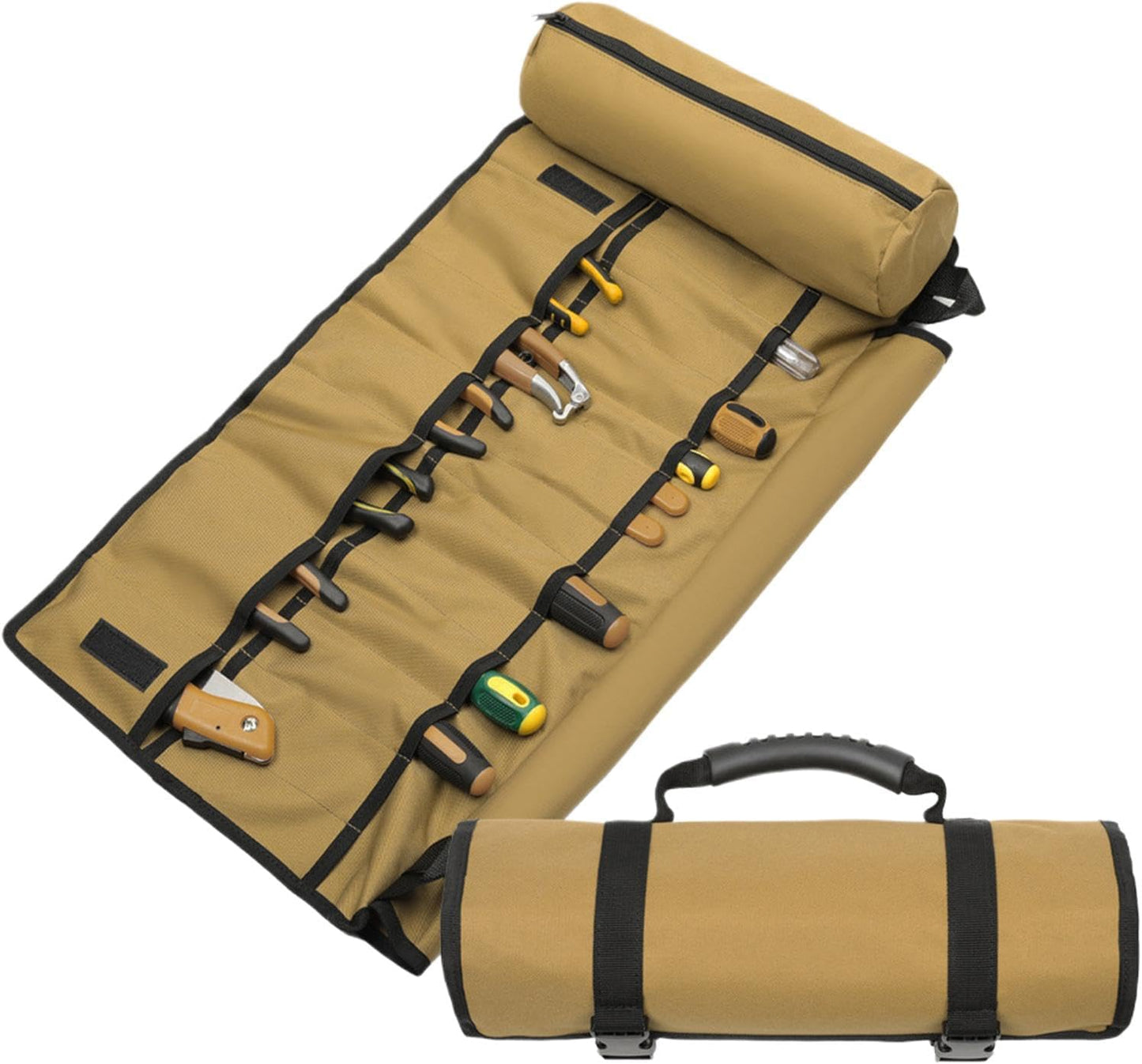 Sac à Outils Enroulable, Sac De Rangement Pliable Imperméable, Sac De Transport épais Et Résistant à L'usure, 72 X 36 Cm Pour Pochette à Outils Multi-poches, Matériel Et Mécanique