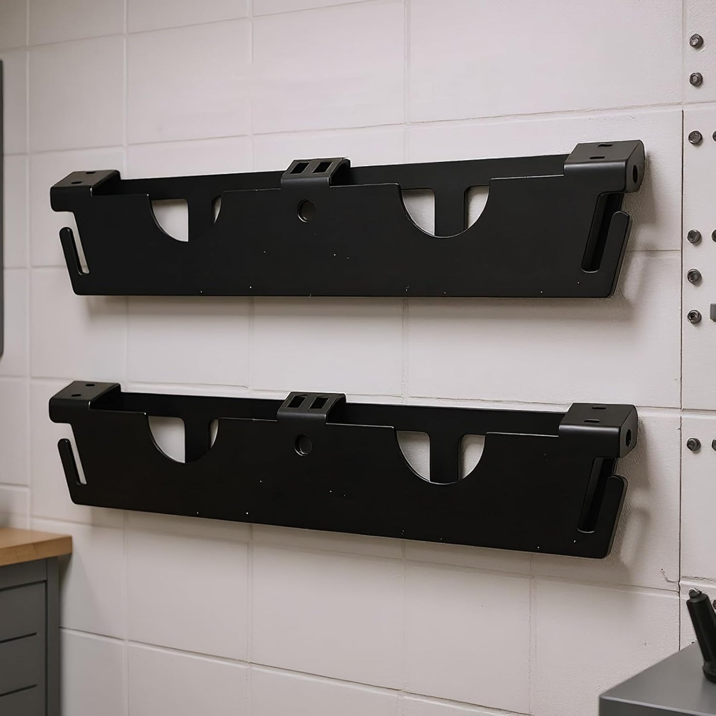 GENERIC Support Mural Pour Meuleuse D'angle Et Porte-outils – Crochets De Cordon Attachés à 2 Fentes Pour Outils électriques, Tournevis, Polisseuse