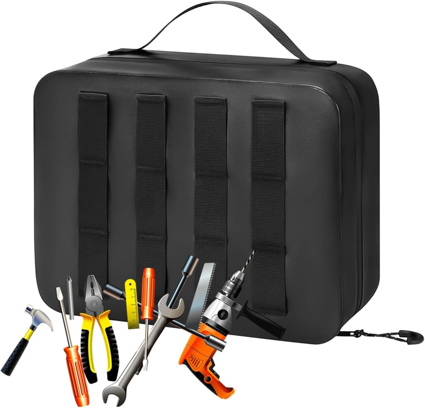 Genérico Sac Porte-outils – Boîte étanche Pour Plombier – Multifonction Renforcée – Pour Menuisiers, Mécaniques, Hydrauliques, Jardiniers, Soudeurs, Charpentiers, Atelier, Chantier, Garage