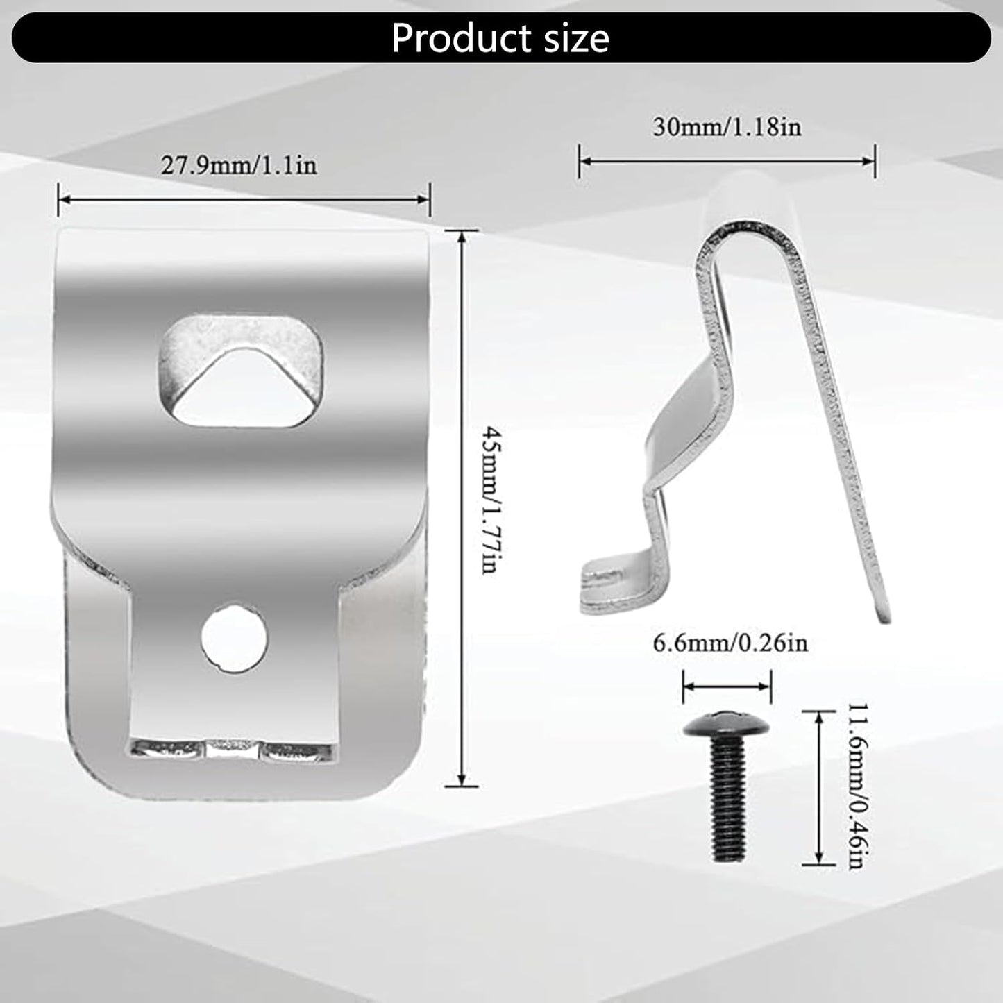 Lot De 10 Pinces à Outils En Acier Inoxydable Pour Perceuse électrique 20 V