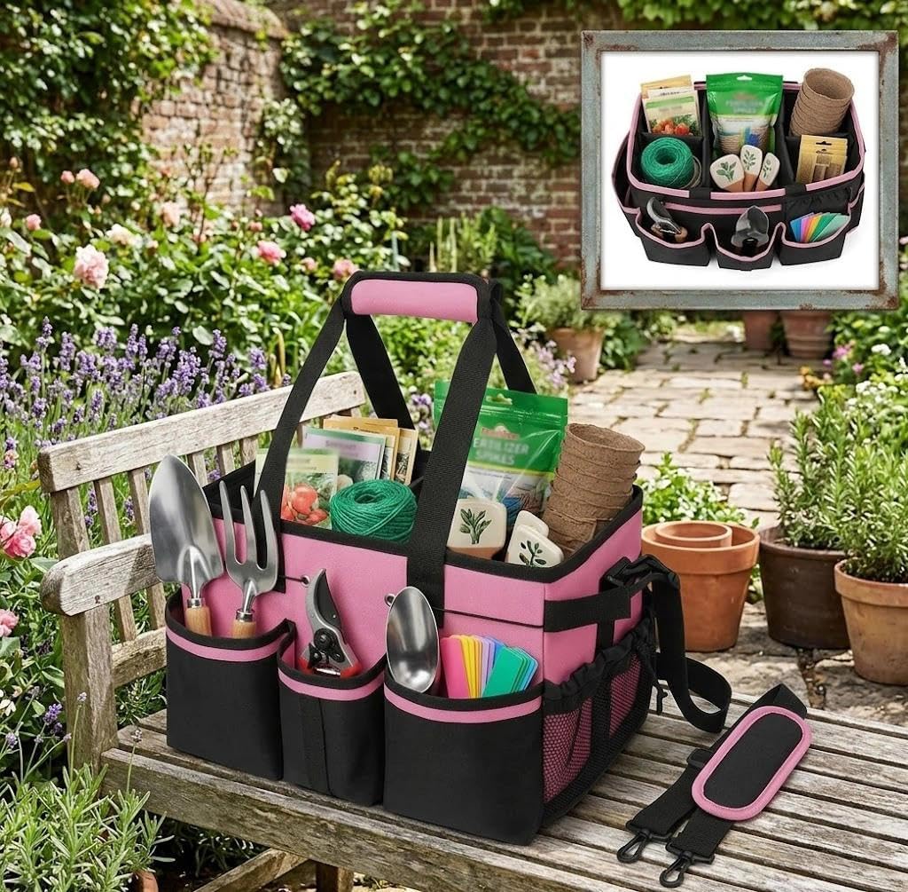 Sac De Nettoyage Pour Outils, Panier De Nettoyage, Rangement Pour Fournitures, Avec Bandoulière Et Poignées, Convient Pour Les Nettoyeurs Et Ceux Qui Ont Besoin De Transporter Et De Ranger