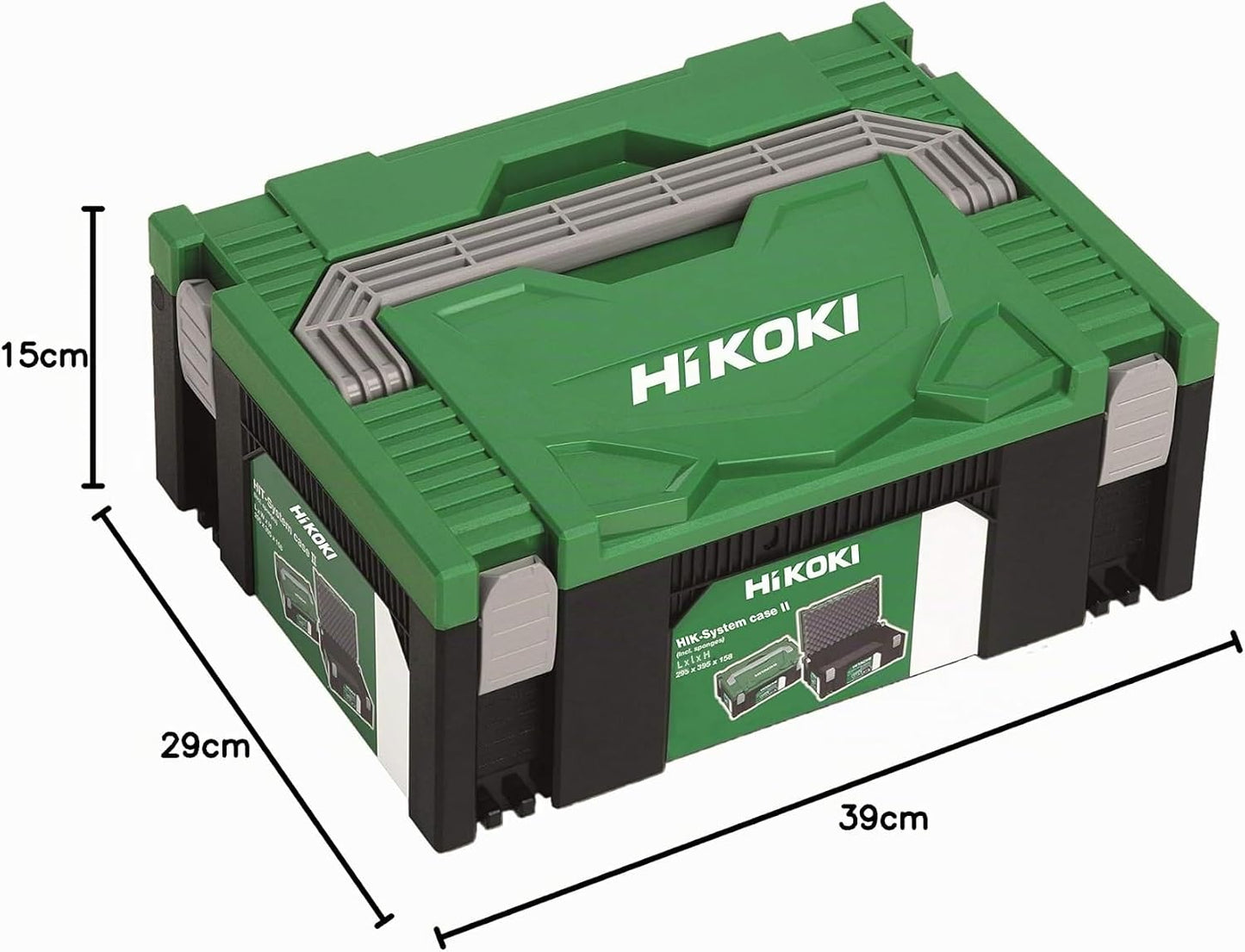Hikoki Hitachi Boîte à Outils HIT-System Case II, Vert/Noir