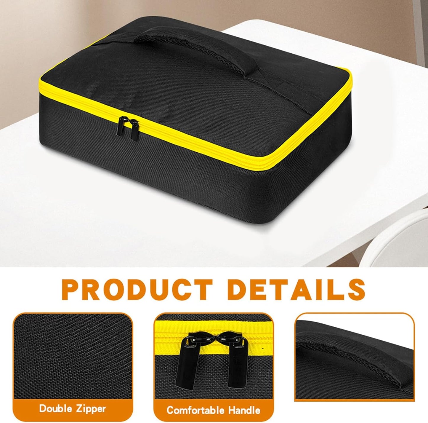 Étui De Rangement En Tissu Oxford Pour Ranger Batterie, Chargeurs, Disque De Coupe De Verre, étanche Angles Grinder Sacs à Outils Organisateurs D'atelier