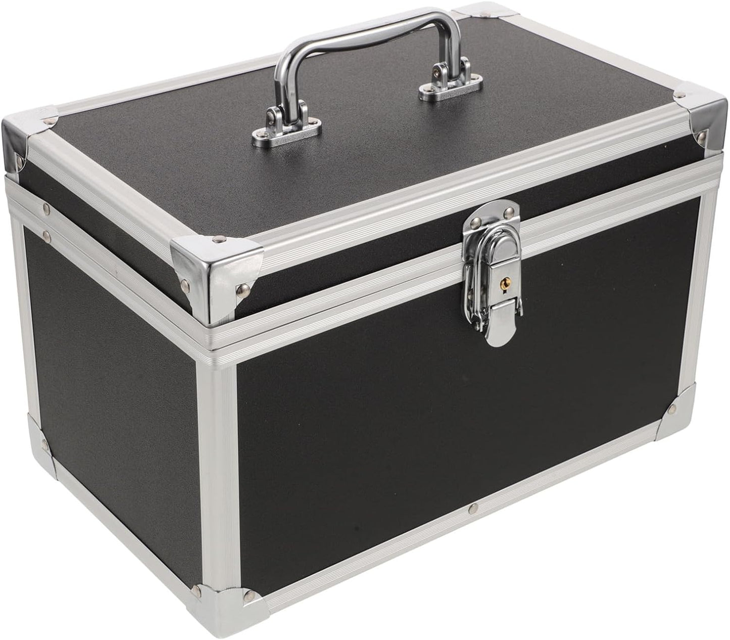 ULTECHNOVO Boîte à Outils Portable En Alliage D'aluminium Argentée, Construction Robuste Et Extérieur Résistant Aux Rayures, Petite Caisse De Rangement Pour Usage Quotidien Et Extérieur