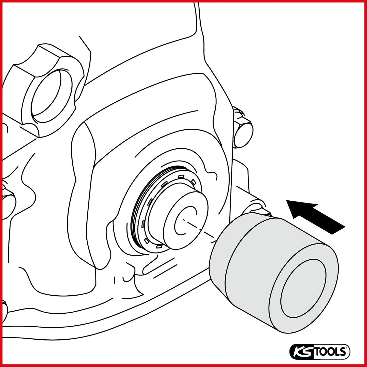 KS TOOLS Kit D’outils De Montage, Pignon De Vilebrequin 400.0910