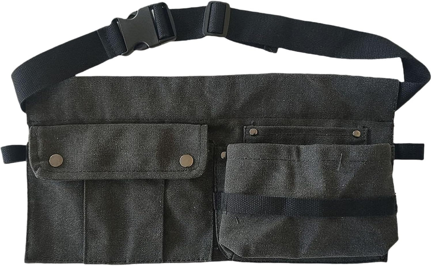 Generic Sac à Outils En Toile, Sac Multifonctionnel Pour Artisans Avec Plusieurs Compartiments Et Ceinture Ajustable, Idéal Pour Les électriciens Et Les Ouvri, Kaki