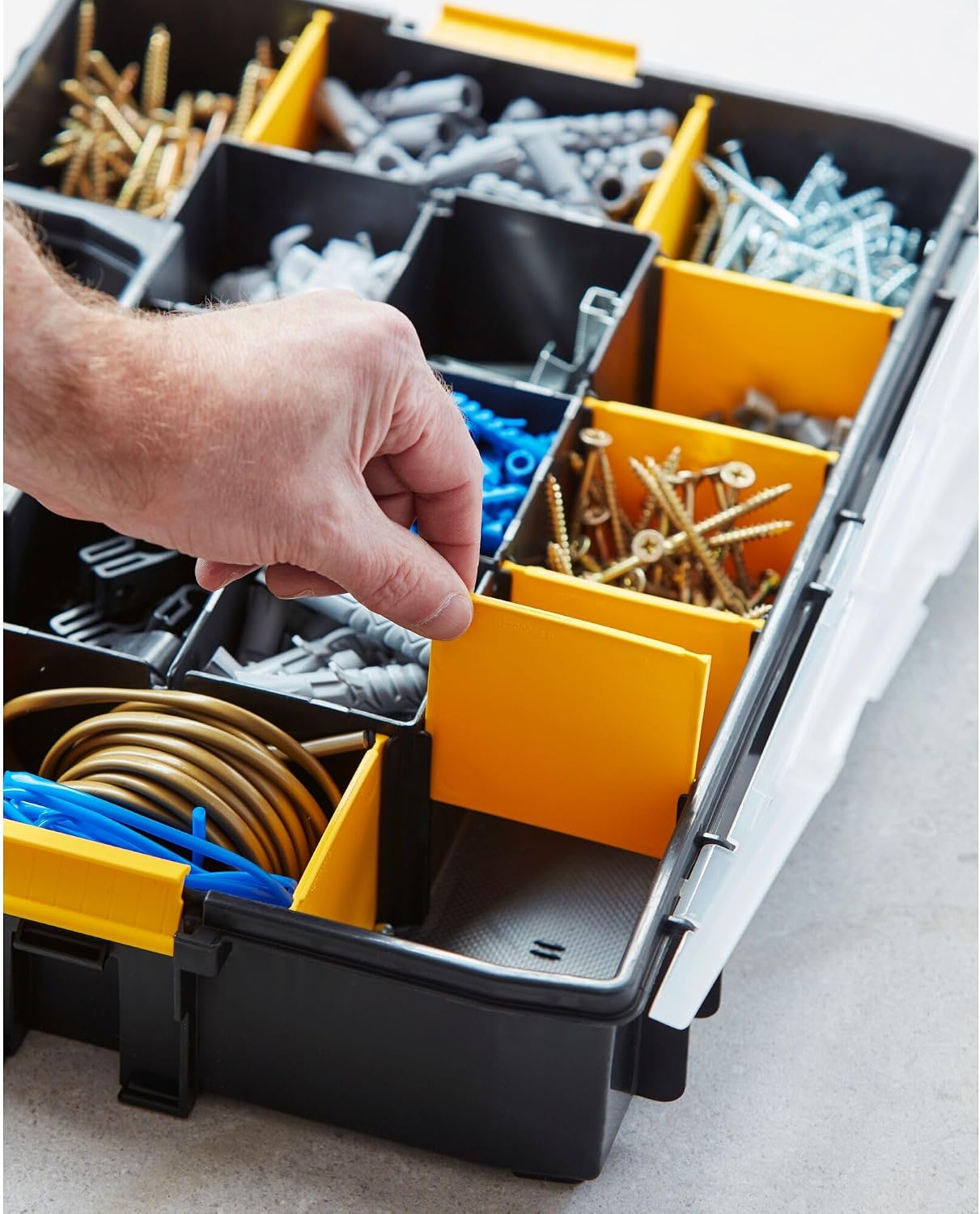 Stanley Fatmax 1-95-622 Servante D'Atelier Sur Roulettes Métal/Plastique - Gamme Fatmax & Stanley 1-94-745 Organiseur Sort Master 17 Compartiments - 8 Intercalaire Mobile