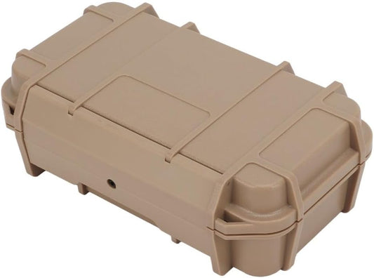  Boîte à Outils Portable étanche Double Couche ABS Résistant Aux Chocs Pour équipement De Camping En Plein Air, 21 X 13 X 6,6 Cm (kaki)
