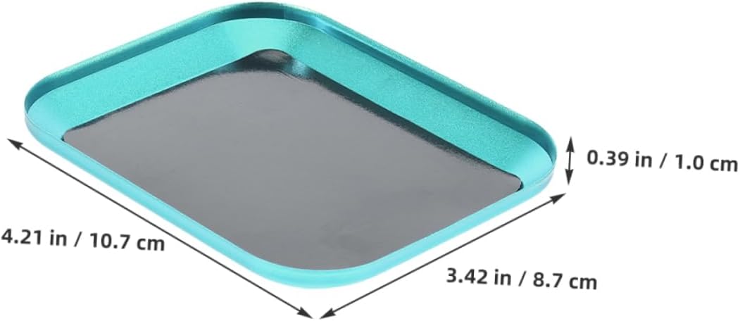  Ciieeo Lot De 2 Plateaux À Vis Magnétiques Porte-Vis Magnétiques Organiseur De Pièces Support De Boulons Magnétiques Support De Pièces Magnétiques En Alliage D'Aluminium