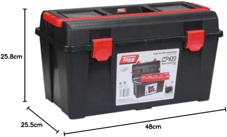 Tayg 370032 B032 Boîte à Outils En Plastique 480 X 258 X 255 Mm