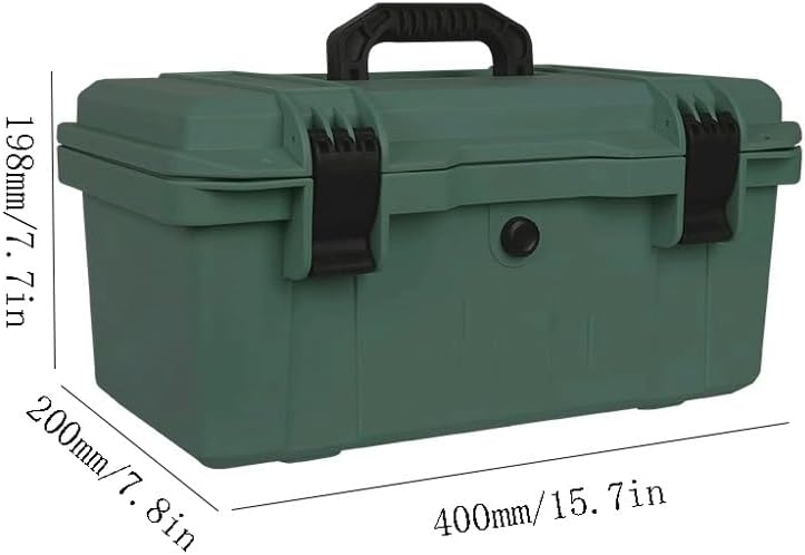  Caisses à Outils Boîte À Outils En Plastique, De Maintenance Multifonctionnelle, Rangement Pièces Ménagères, D'articles Voiture, D'urgence Réparation Sur Le Terrain(Bruin)