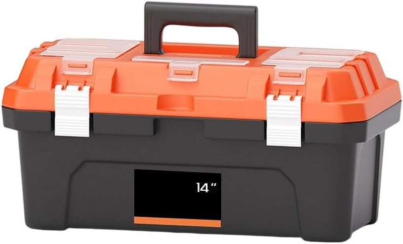  Boîte à Outils Robuste à Double Niveau Avec 19 Baleines De Stabilité Pour électriciens Professionnels Mécaniciens Stockage De Vis, écrous, Boulons, Construction En Polypropylène Résistant à L'usure