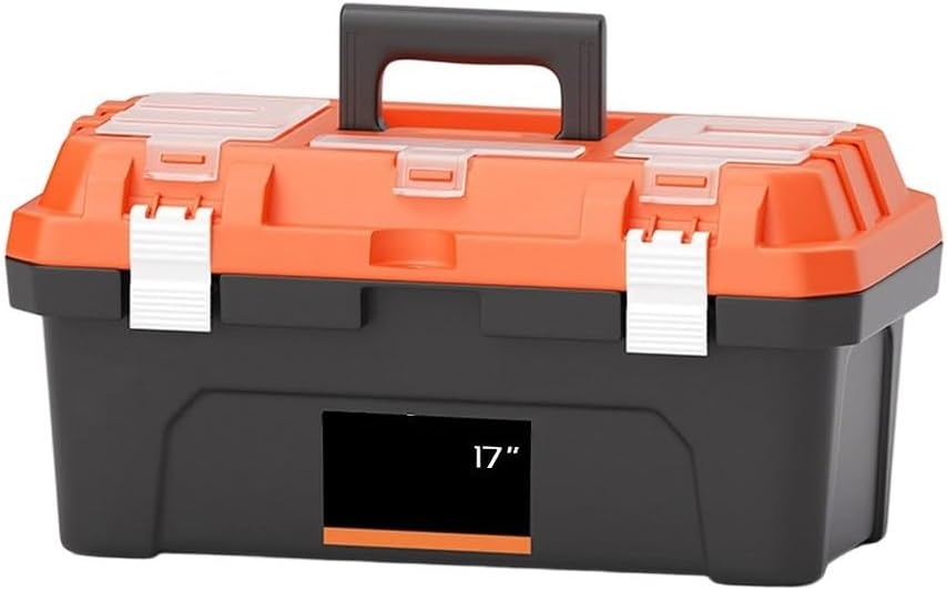  Boîte à Outils Robuste à Double Niveau Avec 19 Baleines De Stabilité Pour électriciens Professionnels Mécaniciens Stockage De Vis, écrous, Boulons, Construction En Polypropylène Résistant à L'usure