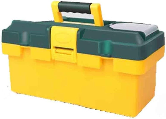  Boîte à Outils Multifonction En Plastique Portable (jaune Vert, 44,5 X 23,5 X 21 Cm)