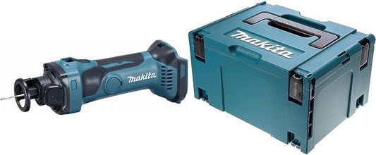  Affleureuse Plaque De Plâtre 18 V Li-Ion Ø 6,35 Mm (Machine Seule) - MAKITA DCO180Z & Coffret Empilable Robuste Makpac Taille 3 - MAKITA 821551-8