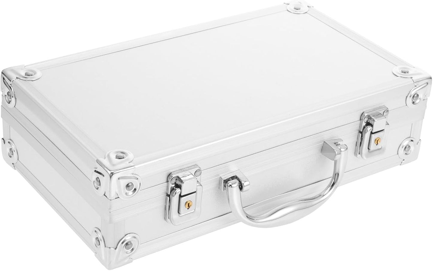  Boîtier En Aluminium Robuste Et Facile à Ouvrir, Boîte à Remède Multi-usages Pour Maison Et Bureau, Alliage D'aluminium Argenté, Rangement Pratique Et Compact