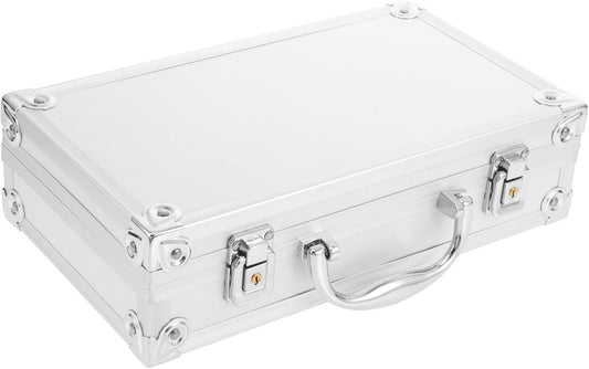  Boîtier En Aluminium Robuste Et Facile à Ouvrir, Boîte à Remède Multi-usages Pour Maison Et Bureau, Alliage D'aluminium Argenté, Rangement Pratique Et Compact