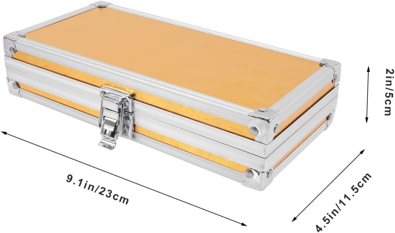  Healeved Boîte De Rangement Pour Kit Écouteurs Étui De Rangement Pour Outils Écouteurs Boîte Alliage Aluminium