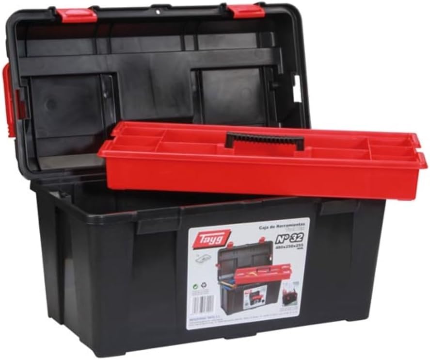 Tayg 370032 B032 Boîte à Outils En Plastique 480 X 258 X 255 Mm