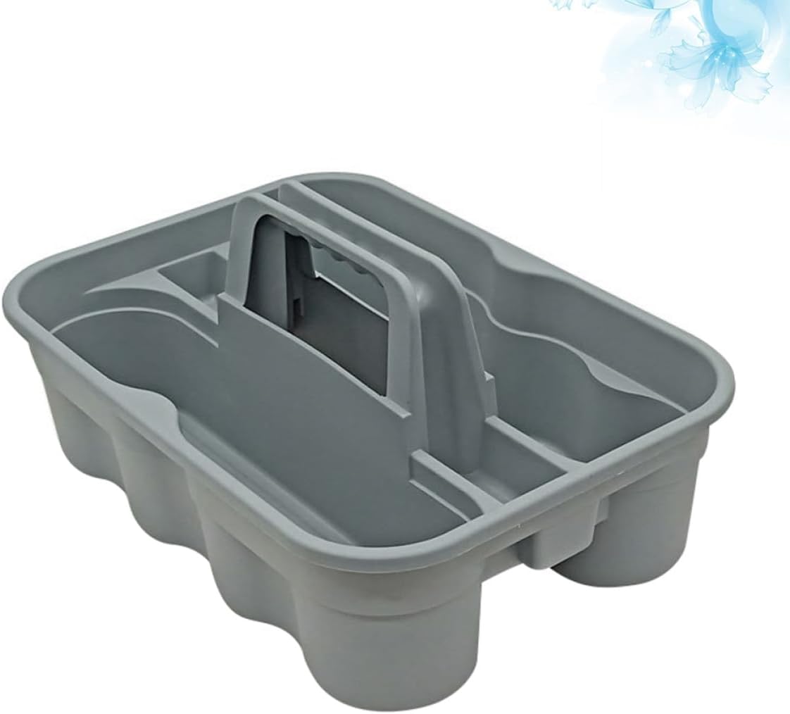  Healeved Boîte De Rangement Portable Compartiments Réglables Pour Outils Et Accessoires De Nettoyage – Boîte De Tri Plastique Pour Usage Intérieur Et Extérieur