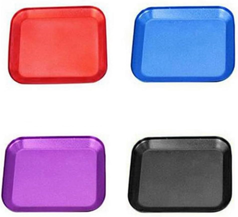  Plateau à Vis Magnétique, Pour Ranger Des écrous, Des Boulons, Des Pièces En Alliage D'aluminium, Pour Réparation De Téléphone, Atelier, Organisateur D'outils à Forte Tenue, Noir (rouge)