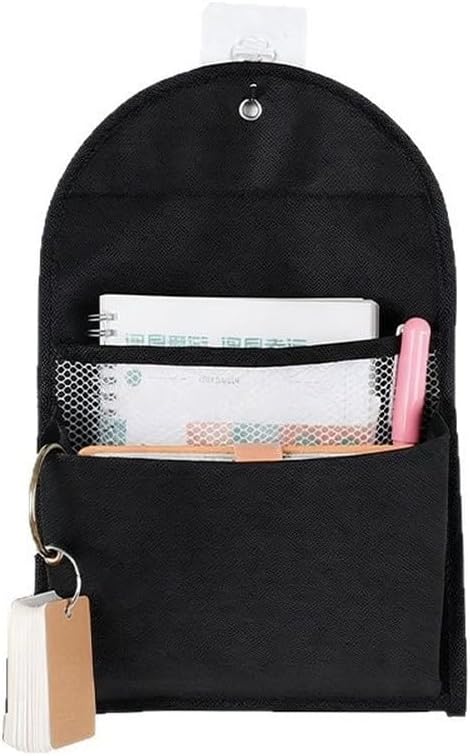  Sac De Rangement Mural à Suspendre Pour Clés, Cosmétiques, Bijoux Avec Plusieurs Poches En Tissu Non Tissé Pour Dortoir, Cuisine, Salon, Chambre à Coucher, Porte, Armoire, Placard, Gris 34 X 22 Cm