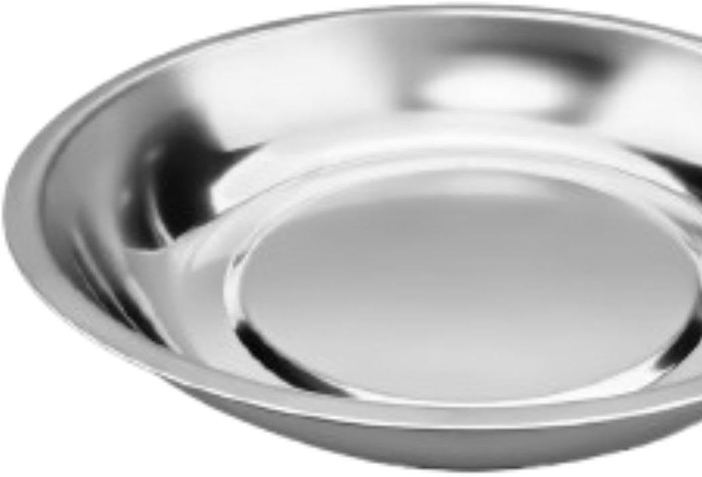  Generic Plateau Rond Automobile Bol Plat Rangement Pièces Automobiles Coupelle Organisateur Métal Acier Inoxydable Convient Pour Mécanique Travaux Atelier, 6 Pouces