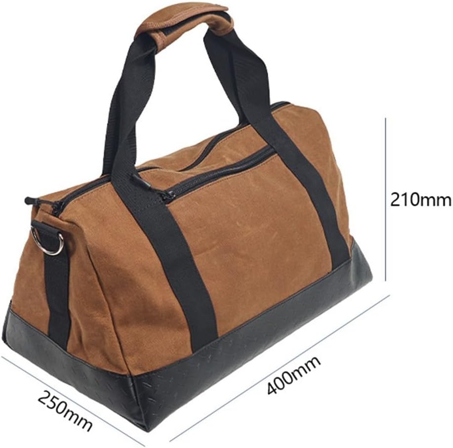  Sac à Outils En Toile Robuste Avec Fond Renforcé Pour Le Rangement Des électriciens Et Du Matériel De Camping En Plein Air, Pochette Résistante à L'usure De Grande Capacité (A)