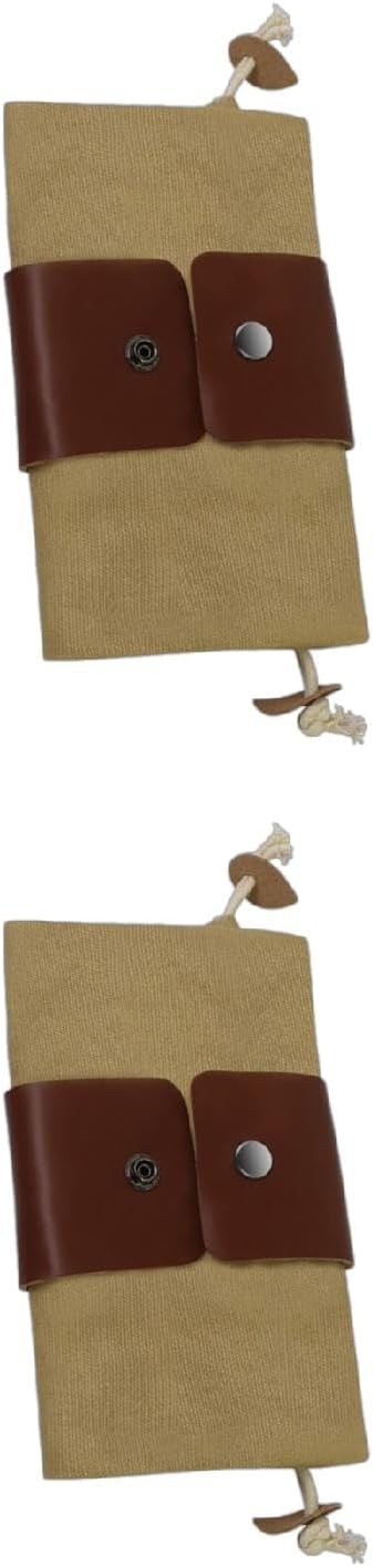  Sac Banane En Toile Cirée Pour Ranger Les Outils En Plein Air, Sac De Taille De Randonnée, Sac De Ceinture Champignon En Cuir