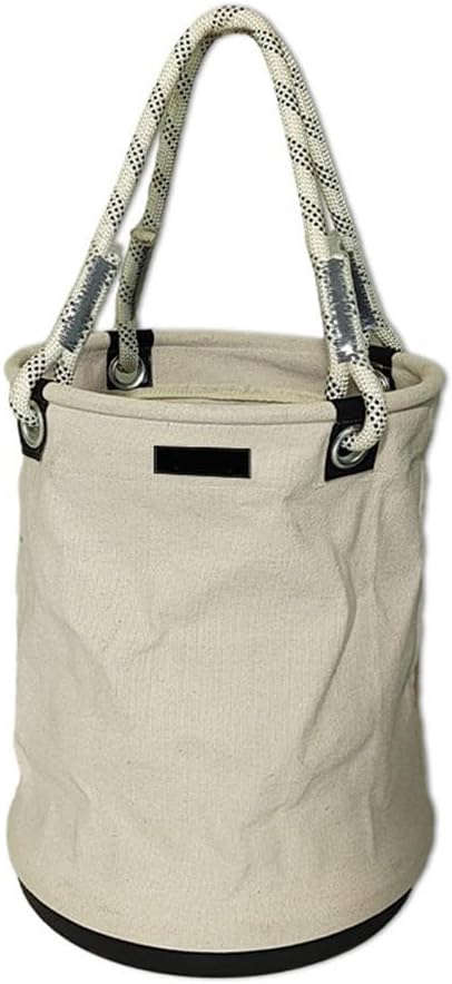  Seau Utilitaire En Toile Renforcée Avec Fond En Plastique Rigide Conçu Pour Les électriciens, Les Jardiniers Et Le Rangement D'outils D'atelier (vert)
