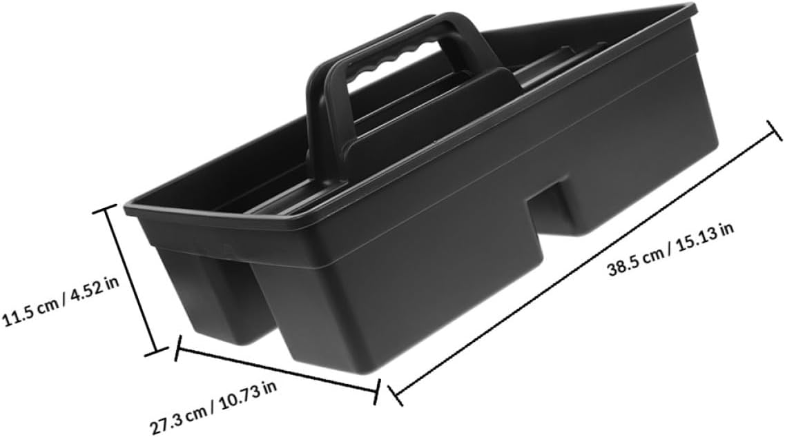  Jojofuny Panier De Rangement En Plastique 2pcs Poignées, Compartiments Multicouches Étanches, Design Splashproof Pour Accès Facile Aux Outils De Nettoyage