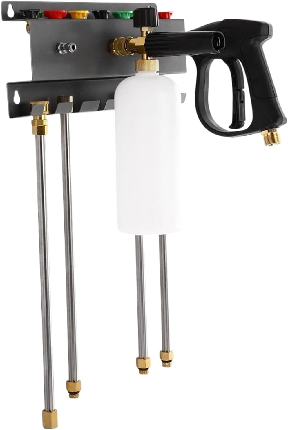 Genérico Support Mural Pour Nettoyeur Haute Pression | Organisateur D'outils De Lavage De Véhicules, Base Pour Tige De Nettoyeur Haute Pression, Pour Garage, Sous-sol, Atelier Domestique, Caravane, Camion