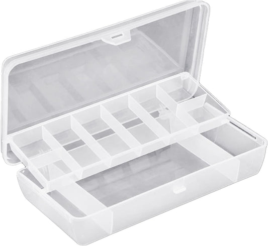  Boîte à Outils Compacte Avec Boucle Double Face Pour Organiseur De Leurres De Pêche - Léger - Grande Capacité Avec Compartiments Avec Séparateurs