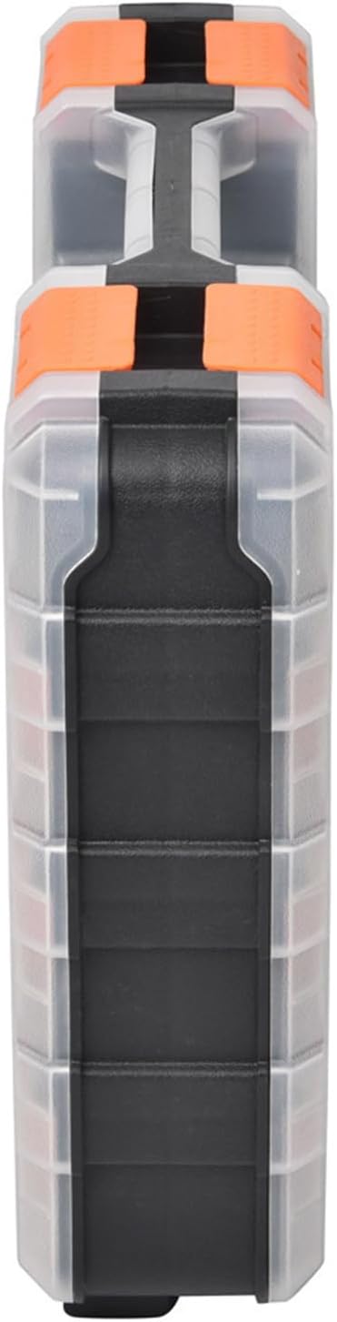 GENERIC Organiseur De Petites Pièces, Organiseur à Vis, 32,6 X 27,6 X 8,9 Cm, Boîte Double Face à 34 Compartiments, étui De Rangement Portable Pour Fixations, Boulons, écrous, Perles, Artisanat, Outils Et