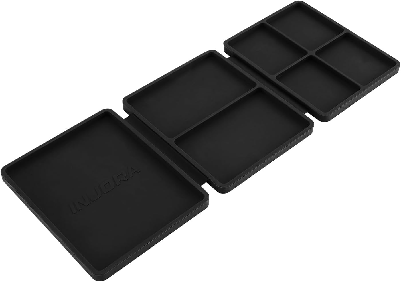  INJORA Plateau à Outils Portable En Silicone à Trois Volets, Plateau Pour Pièces (108 X 88 Mm)