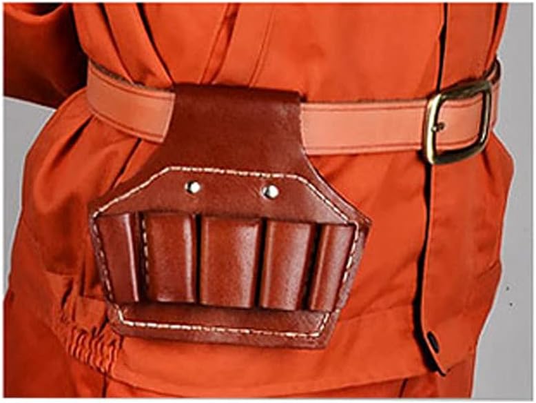  Cages Sac à Outils Cuir Sac De Rangement En Cuir Outils Porte-usines Pièces Pièces Muti Pour Hommes Hang Support Pour électricien, Plomberie, Jardinage (Size : 5 Pockets)