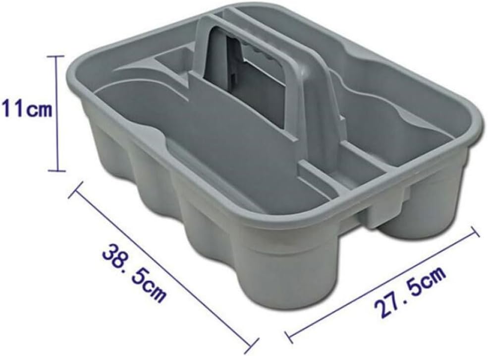  Healeved Boîte De Rangement Portable Compartiments Réglables Pour Outils Et Accessoires De Nettoyage – Boîte De Tri Plastique Pour Usage Intérieur Et Extérieur