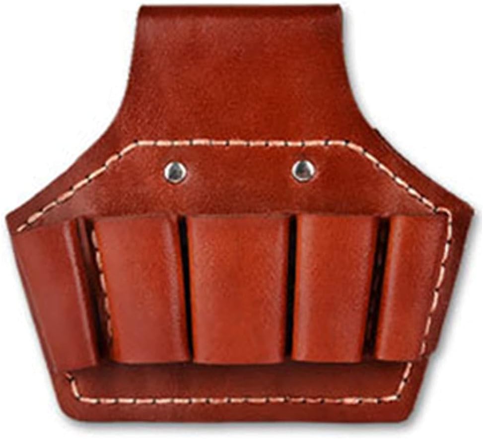  Cages Sac à Outils Cuir Sac De Rangement En Cuir Outils Porte-usines Pièces Pièces Muti Pour Hommes Hang Support Pour électricien, Plomberie, Jardinage (Size : 5 Pockets)