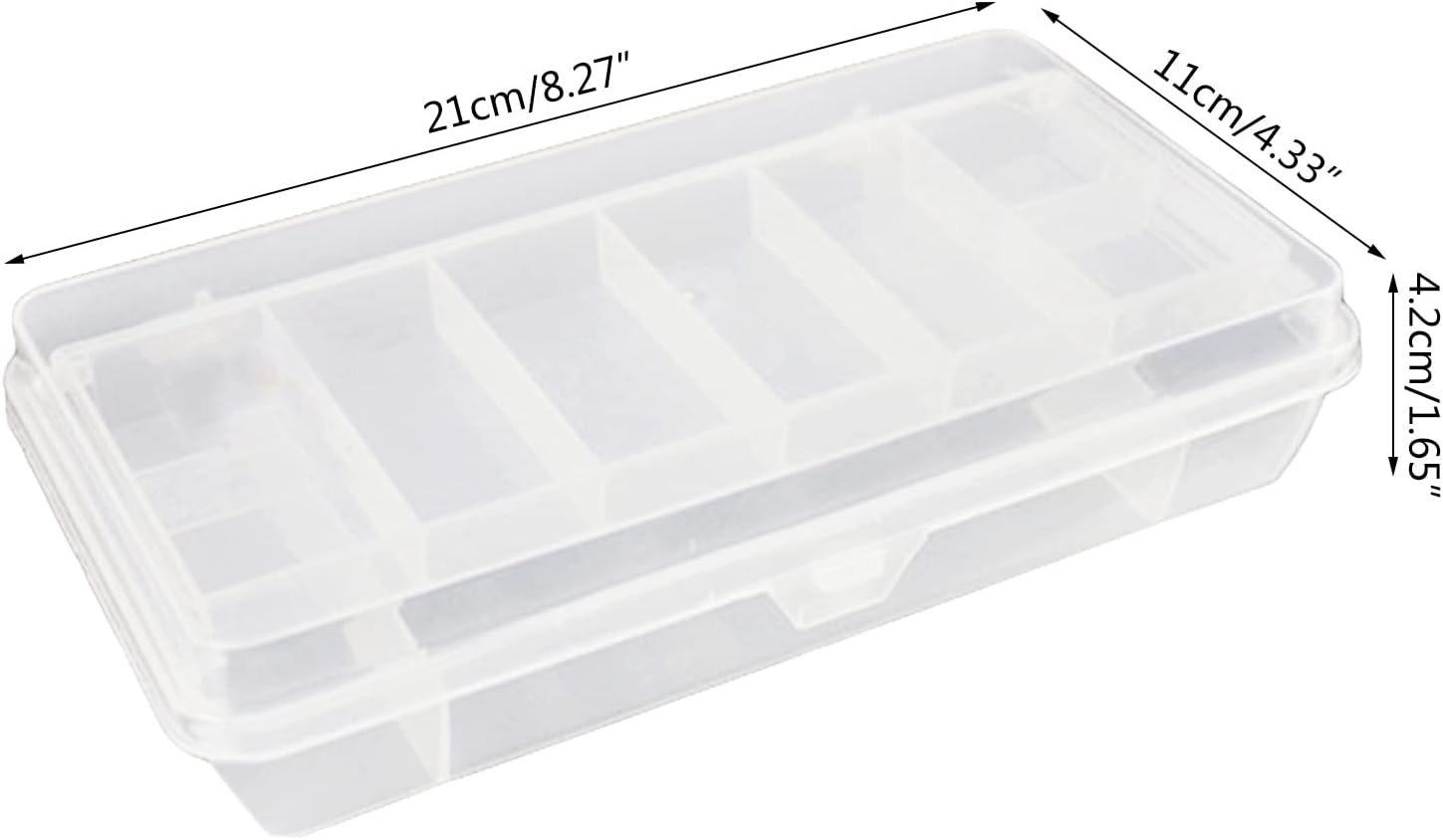  Boîte à Outils Compacte Avec Boucle Double Face Pour Organiseur De Leurres De Pêche - Léger - Grande Capacité Avec Compartiments Avec Séparateurs