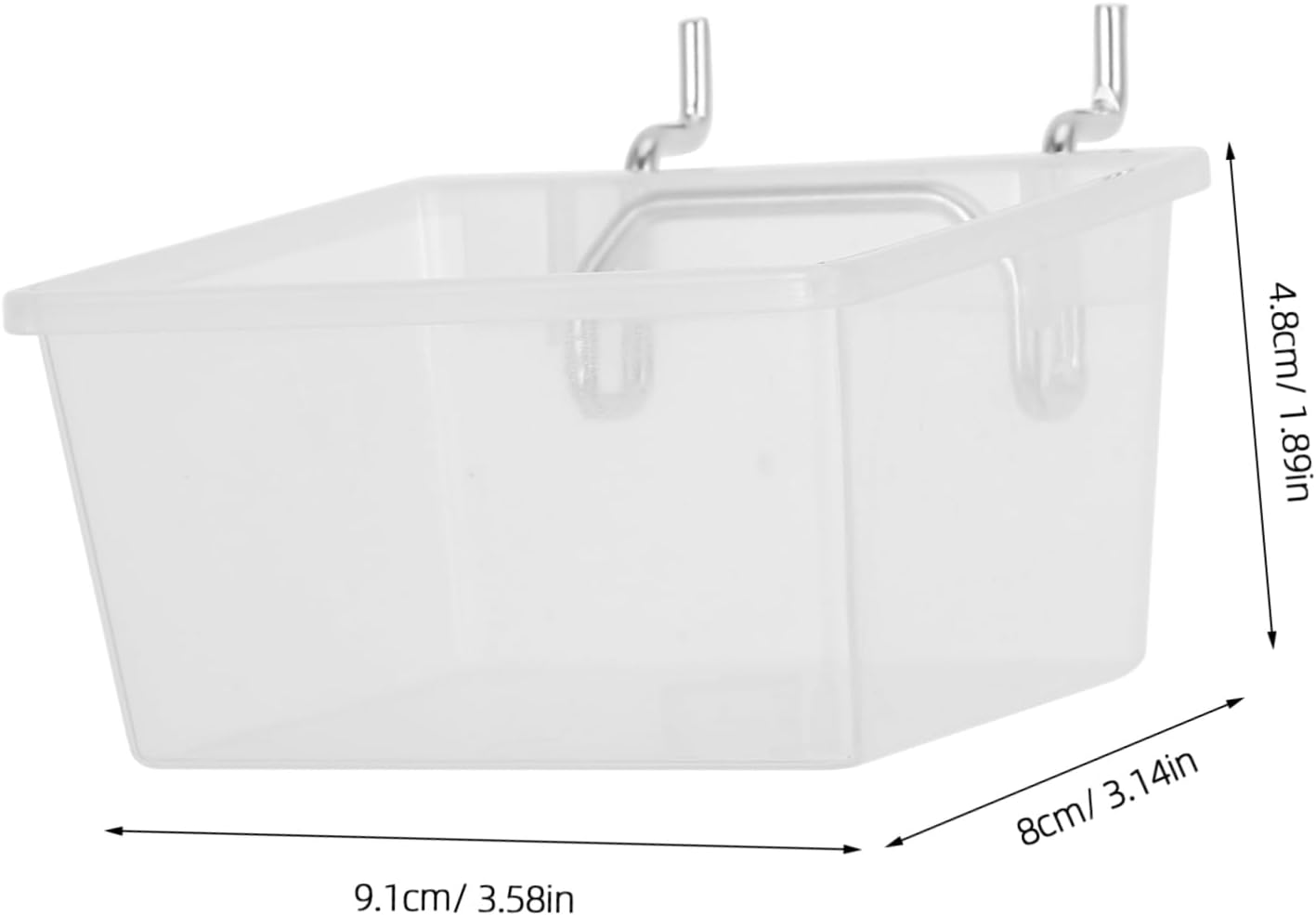  Artibetter 6pièces Bacs De Rangement Pour Perforé Accessoires De Garage Et Atelier Organisateur De Outils Avec Boîtes Transparentes Pour Rangement
