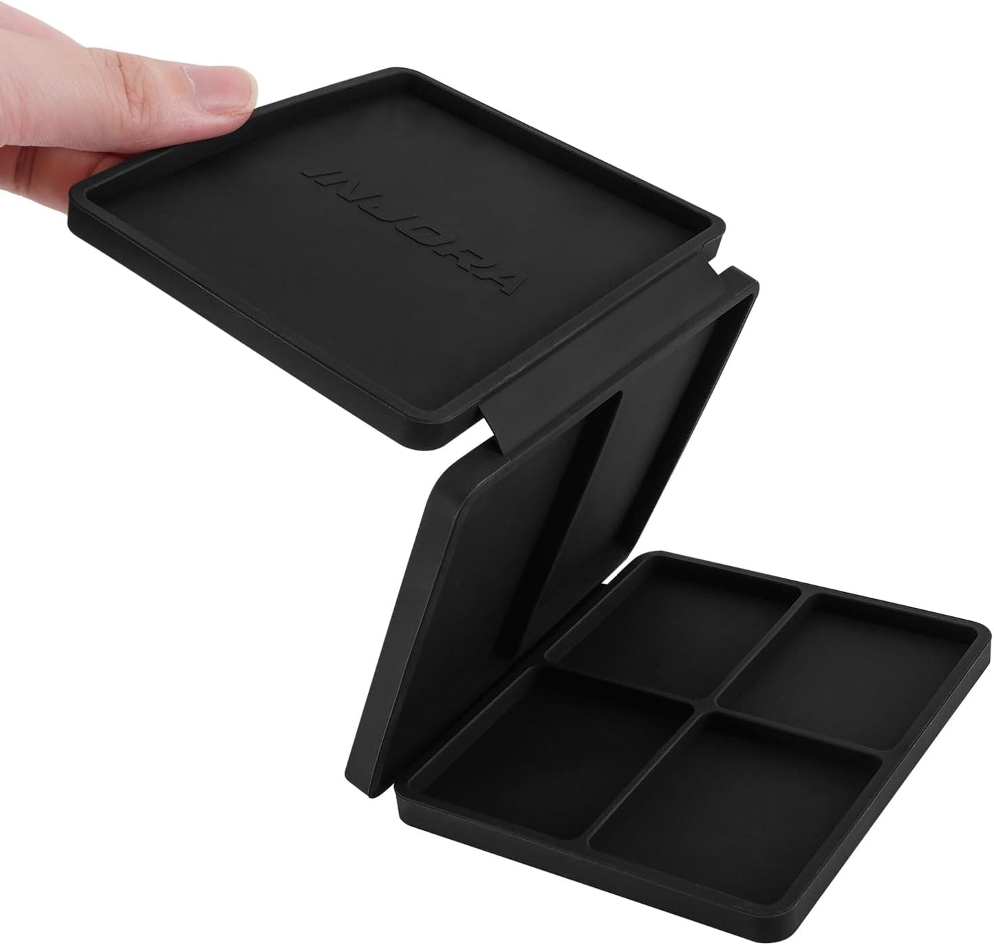  INJORA Plateau à Outils Portable En Silicone à Trois Volets, Plateau Pour Pièces (108 X 88 Mm)