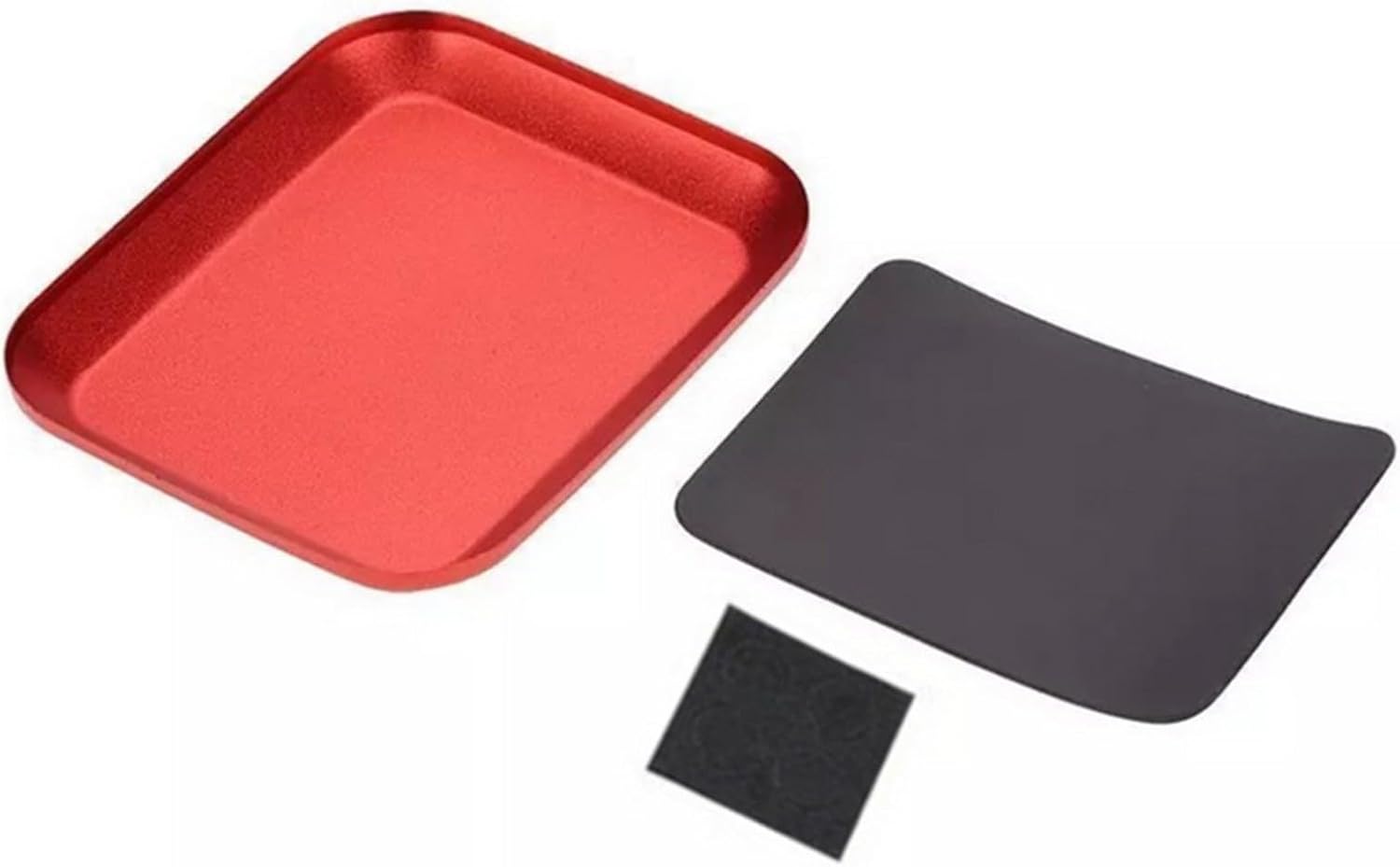  Plateau à Vis Magnétique, Pour Ranger Des écrous, Des Boulons, Des Pièces En Alliage D'aluminium, Pour Réparation De Téléphone, Atelier, Organisateur D'outils à Forte Tenue, Noir (rouge)