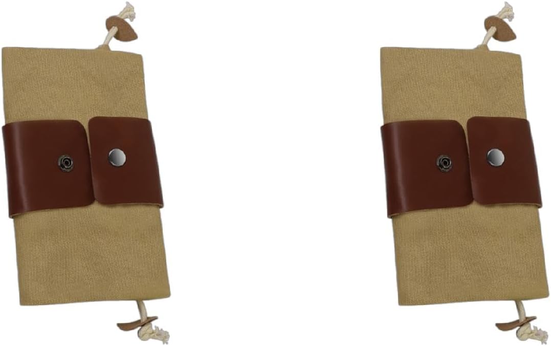  Sac Banane En Toile Cirée Pour Ranger Les Outils En Plein Air, Sac De Taille De Randonnée, Sac De Ceinture Champignon En Cuir