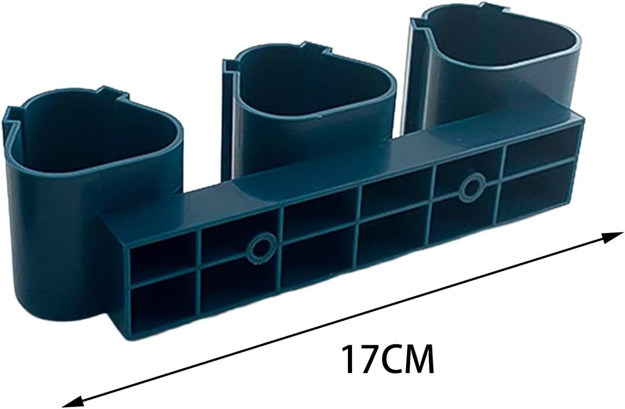  Fixation Support Porte-batterie Boîtier Batterie Porte-outils Conception Robuste En PP Installation Facile Adapté Aux Artisans Électriciens Jardiniers, Bleu 3 En 1