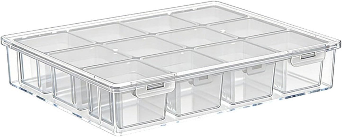  Boîte Utilitaire Extra Large Transparente Pour Atelier, Garage Ou Usage Domestique. Caractéristiques : Matériaux PP Robustes Et Fermeture Sécurisée. Organisateurs De Pièces Transparentes