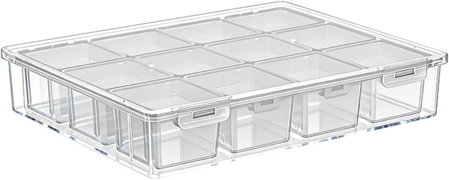  Boîte Utilitaire Extra Large Transparente Pour Atelier, Garage Ou Usage Domestique. Caractéristiques : Matériaux PP Robustes Et Fermeture Sécurisée. Organisateurs De Pièces Transparentes
