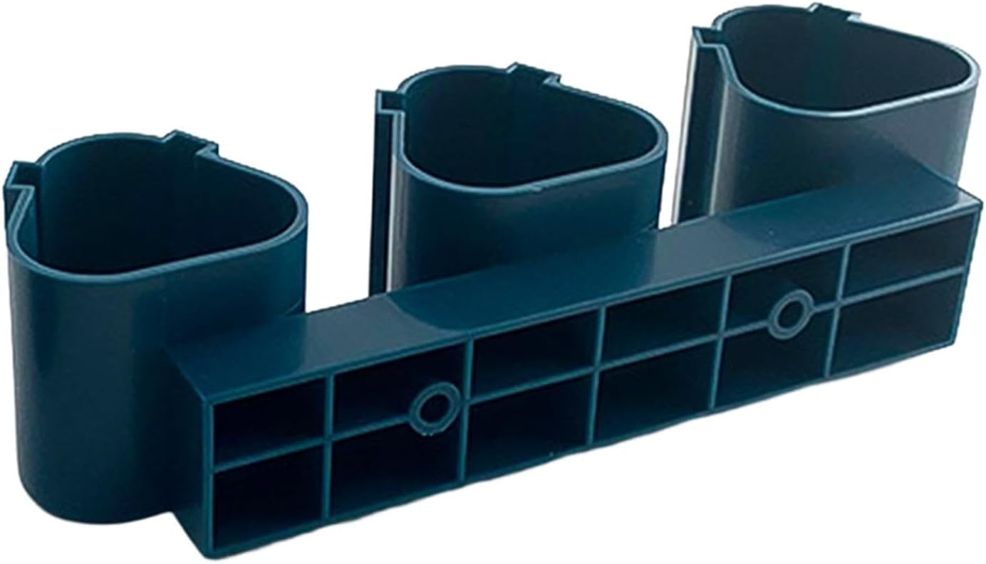  Fixation Support Porte-batterie Boîtier Batterie Porte-outils Conception Robuste En PP Installation Facile Adapté Aux Artisans Électriciens Jardiniers, Bleu 3 En 1